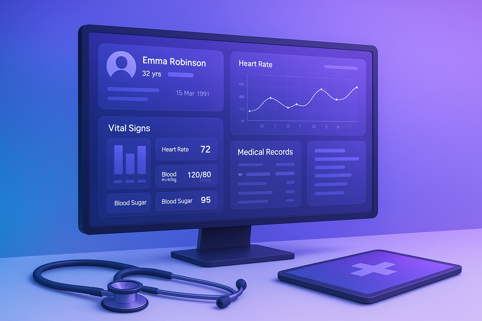 Healthcare Dashboard Interface