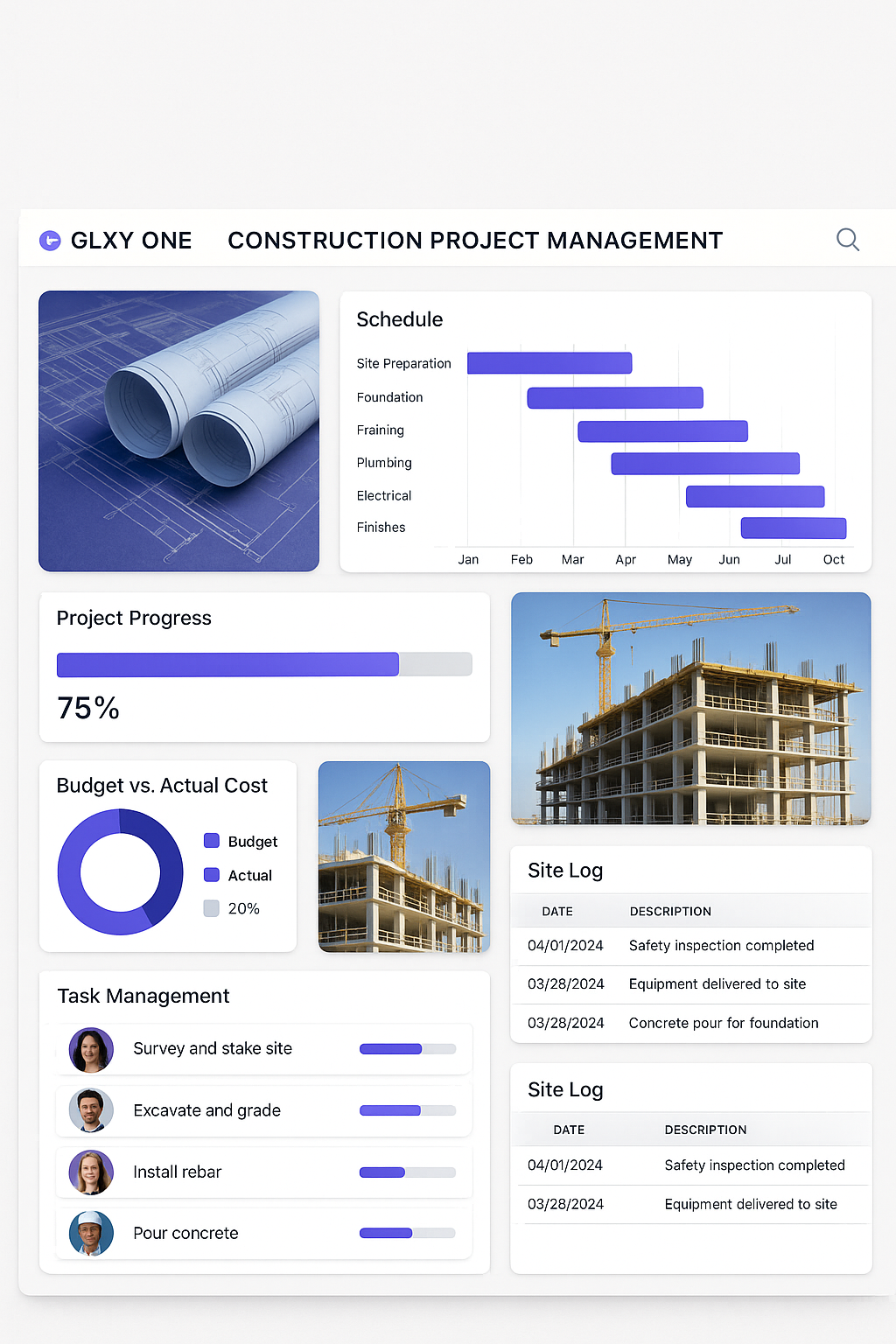 Construction Project Management Dashboard