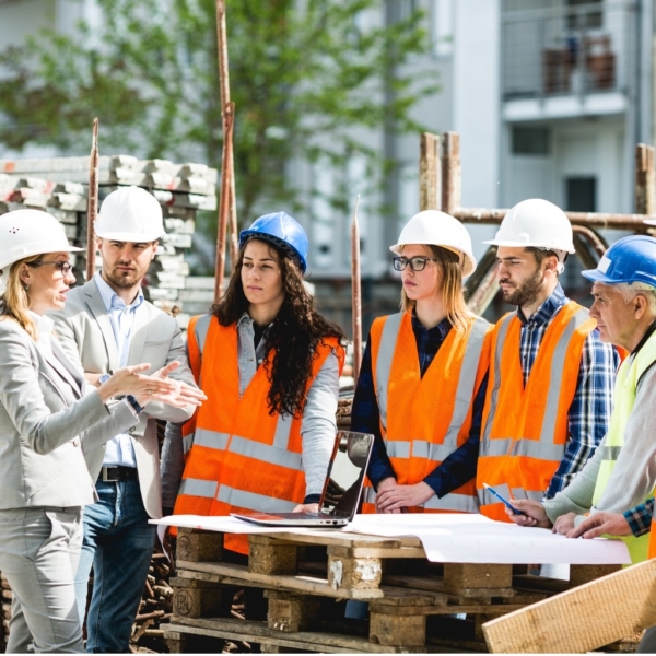 Construction team on the same page